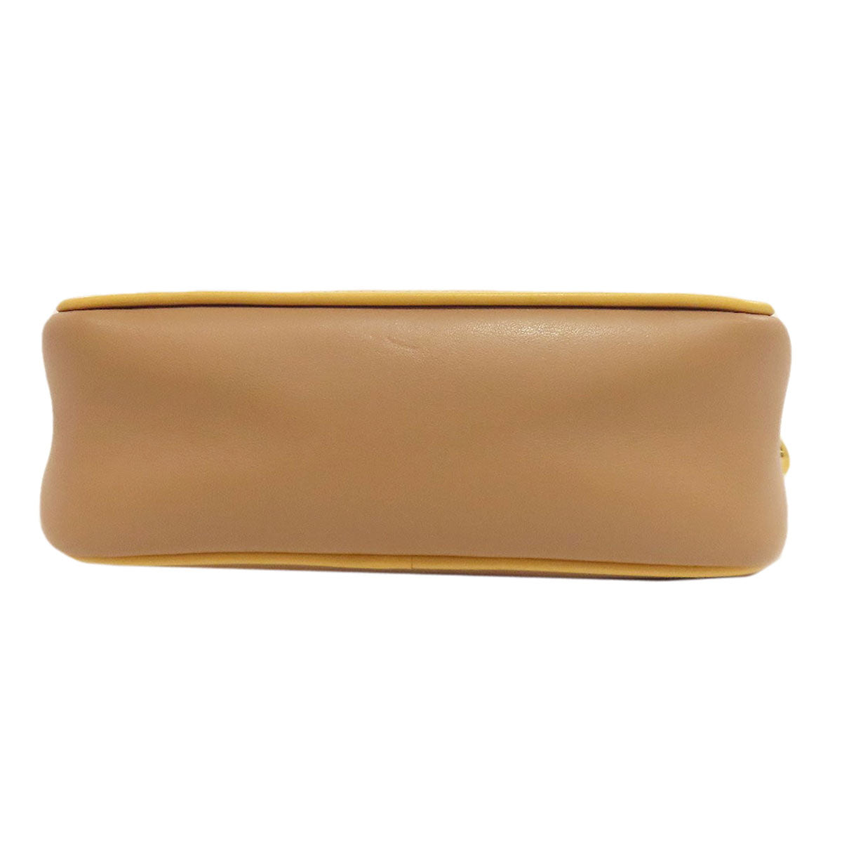 FENDI Shoulder Bag Calfskin beige Pochette Cam