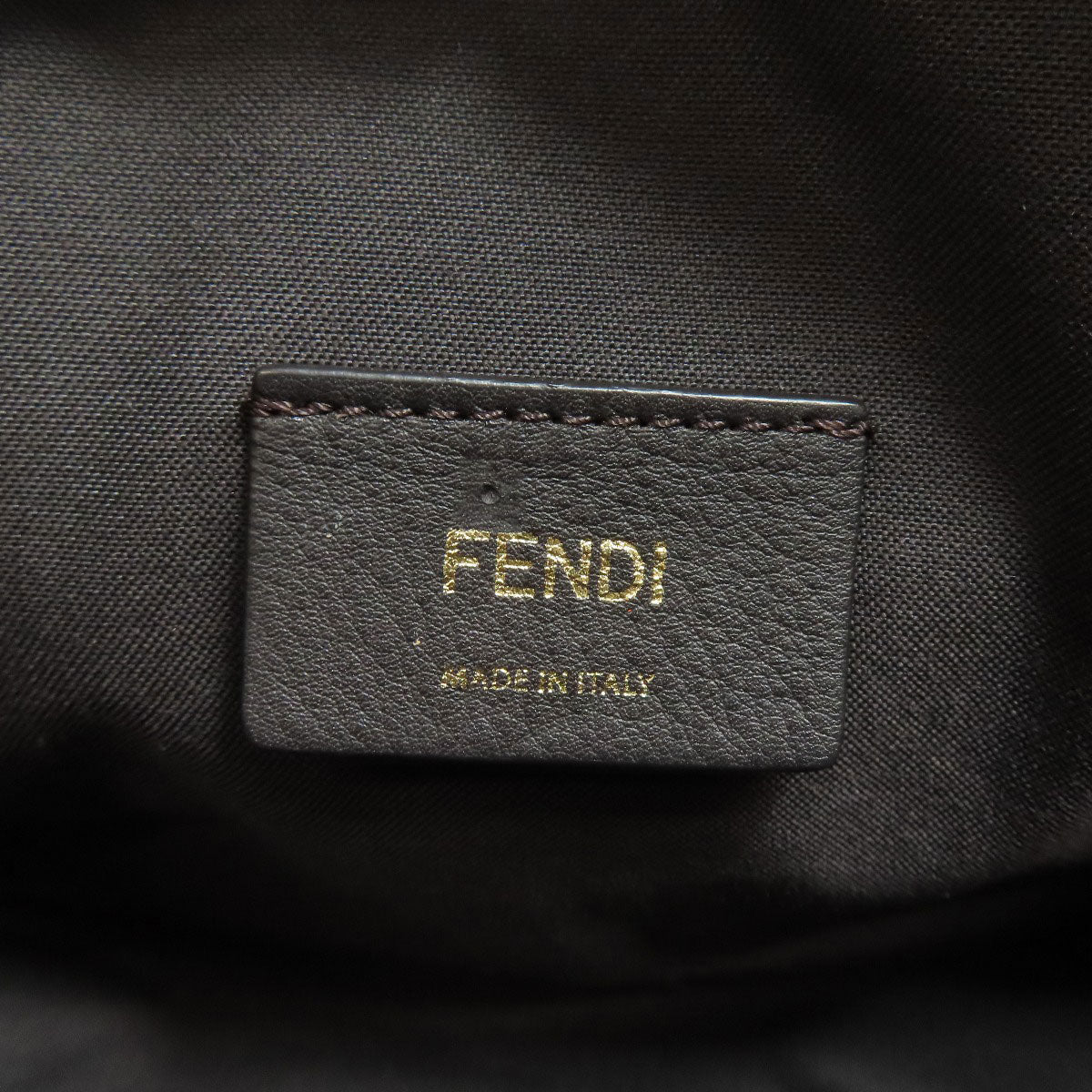 FENDI Shoulder Bag Calfskin beige Pochette Cam