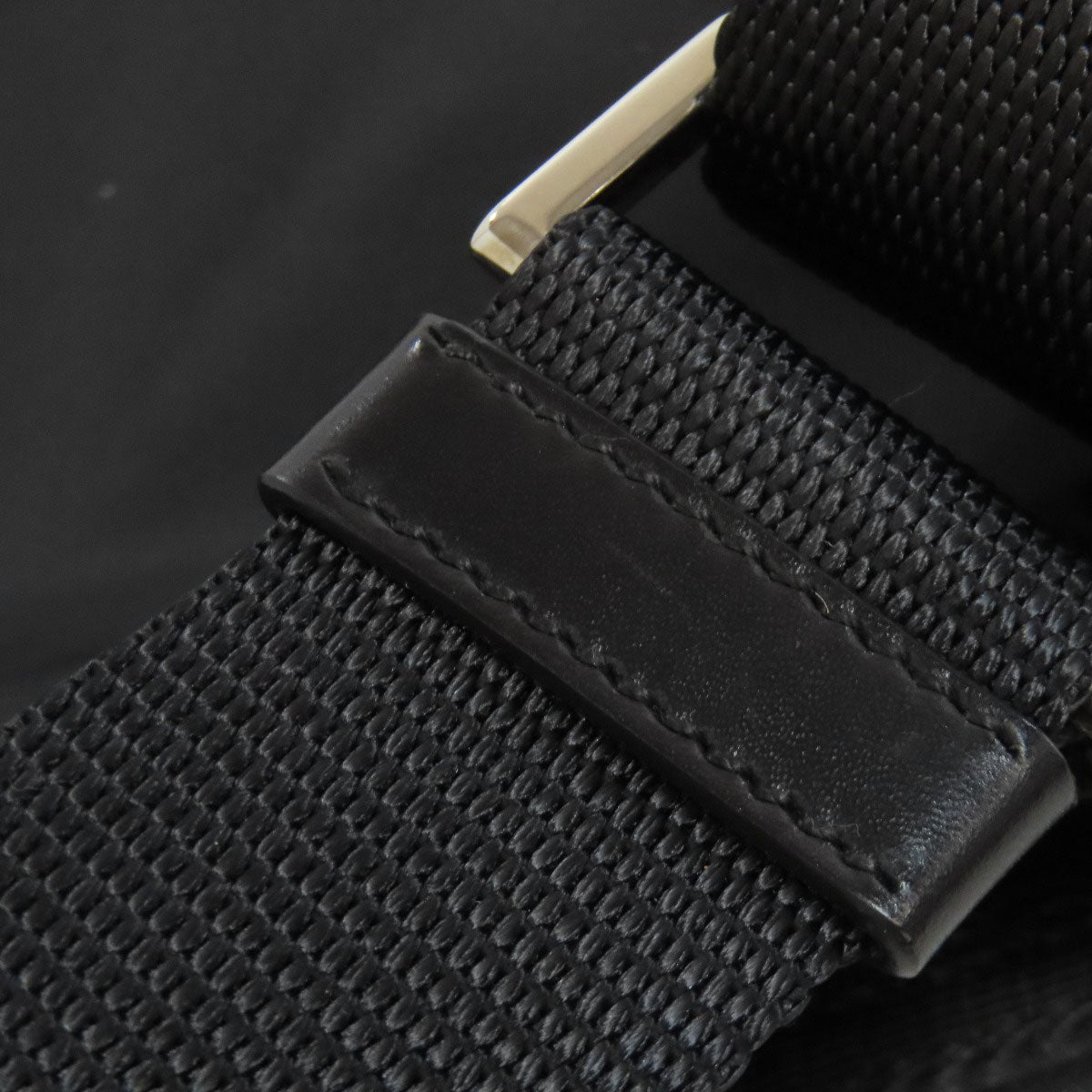 PRADA Shoulder Bag Nylon black logoMetal