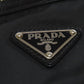 PRADA Shoulder Bag Nylon black logoMetal