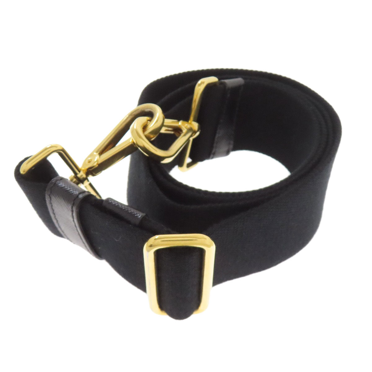 PRADA Handbag canvas black Canapa 2WAY