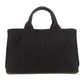 PRADA Handbag canvas black Canapa 2WAY