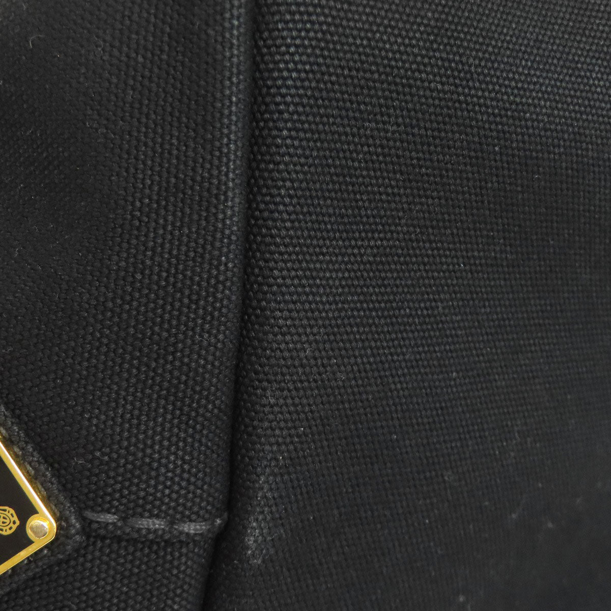 PRADA Handbag canvas black Canapa 2WAY