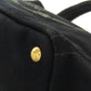 PRADA Handbag canvas black Canapa 2WAY