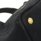 PRADA Handbag canvas black Canapa 2WAY