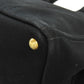 PRADA Handbag canvas black Canapa 2WAY