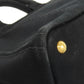 PRADA Handbag canvas black Canapa 2WAY