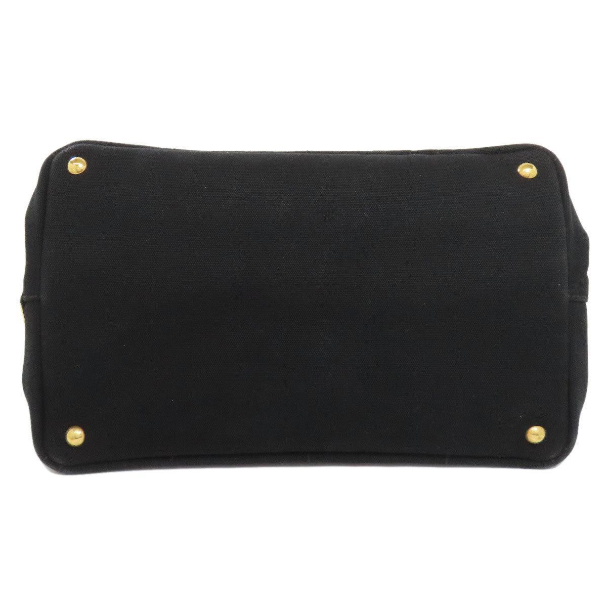 PRADA Handbag canvas black Canapa 2WAY
