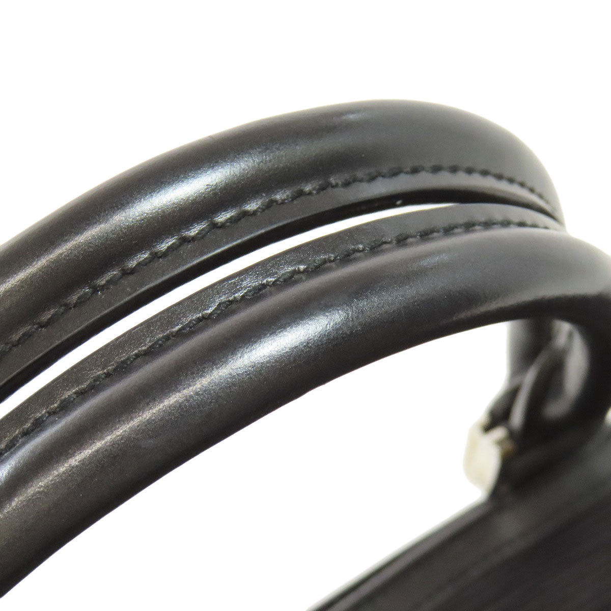 LOUIS VUITTON Tote Bag M54622 Epi black Silver fizz