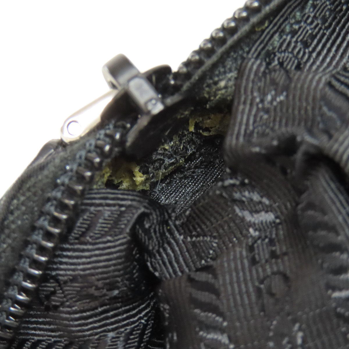 PRADA Shoulder Bag Nylon black logoMetal