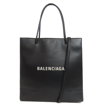 BALENCIAGA Handbag 597860 leather black Shopping tote 2WAY