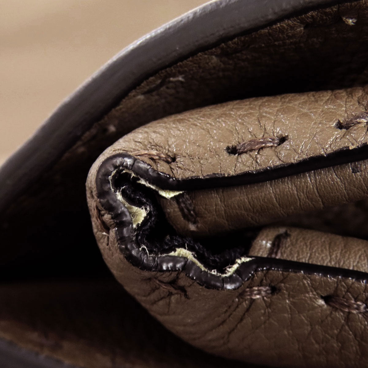 FENDI Handbag leather Brown Seleria 2WAY