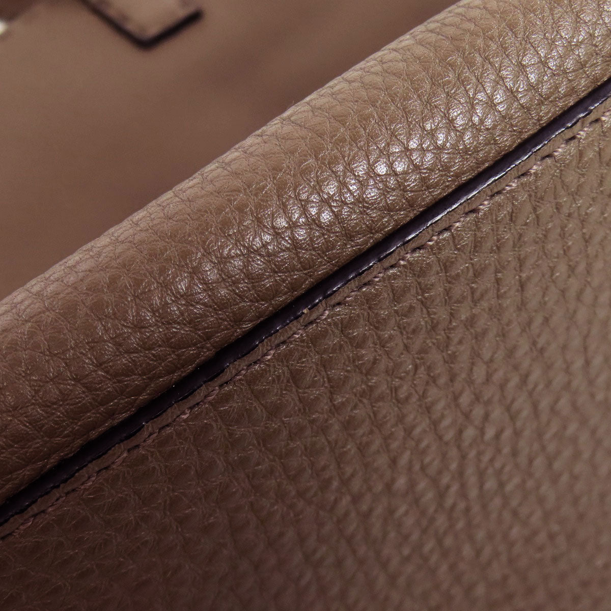 FENDI Handbag leather Brown Seleria 2WAY