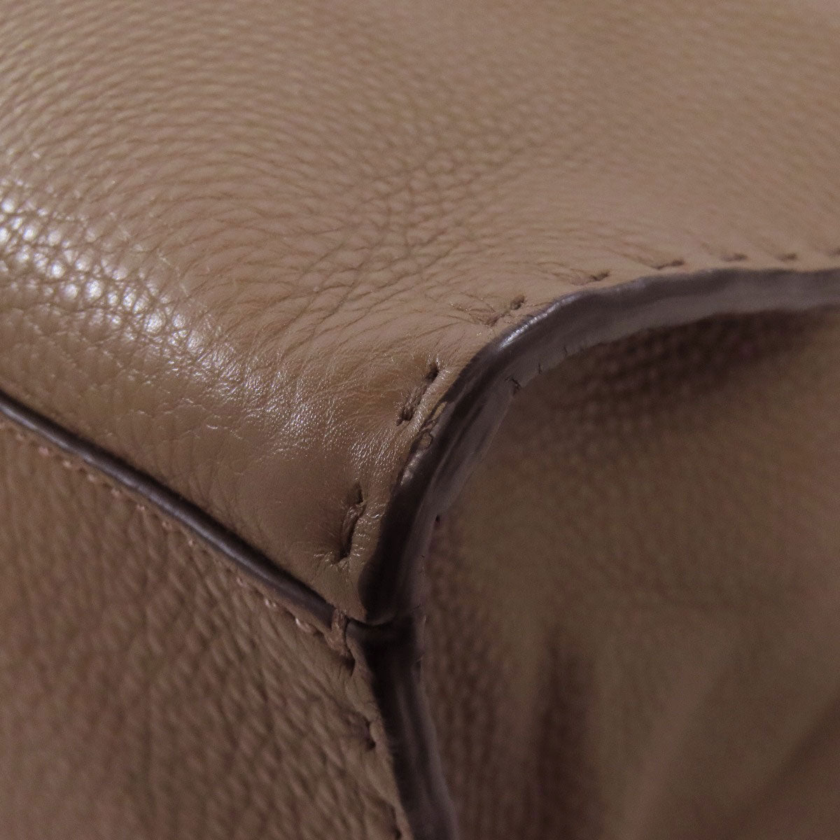 FENDI Handbag leather Brown Seleria 2WAY