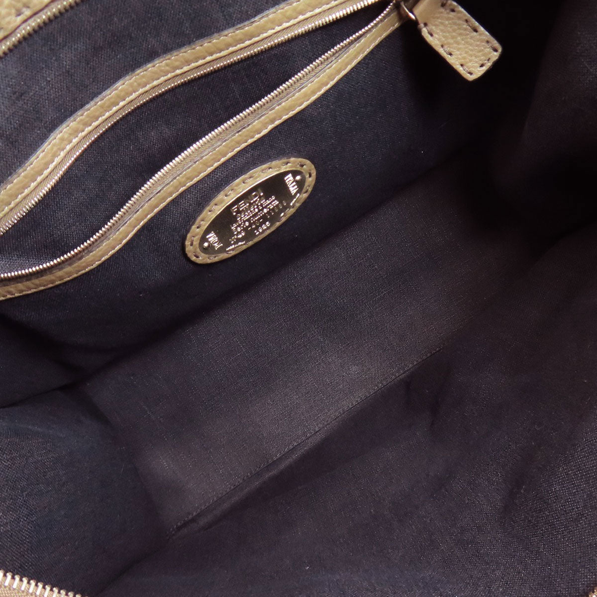 FENDI Handbag leather Brown Seleria 2WAY