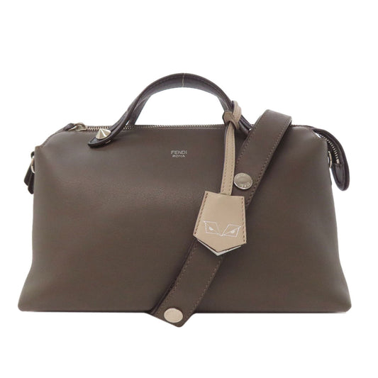 FENDI Handbag Calfskin gray By the Way Monster Charm 2WAY