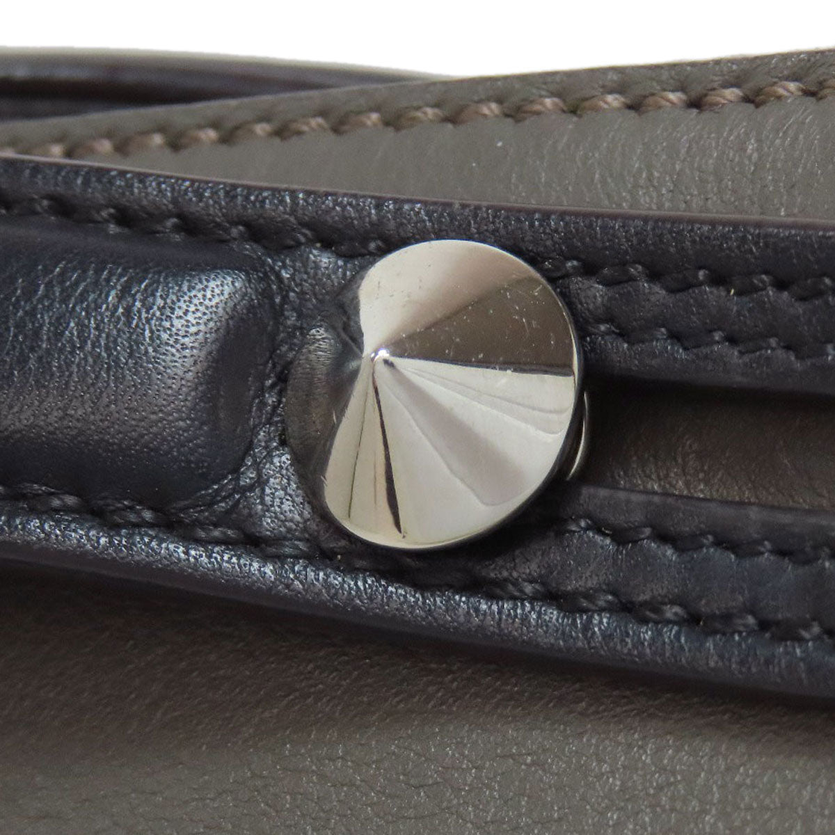 FENDI Handbag Calfskin gray By the Way Monster Charm 2WAY