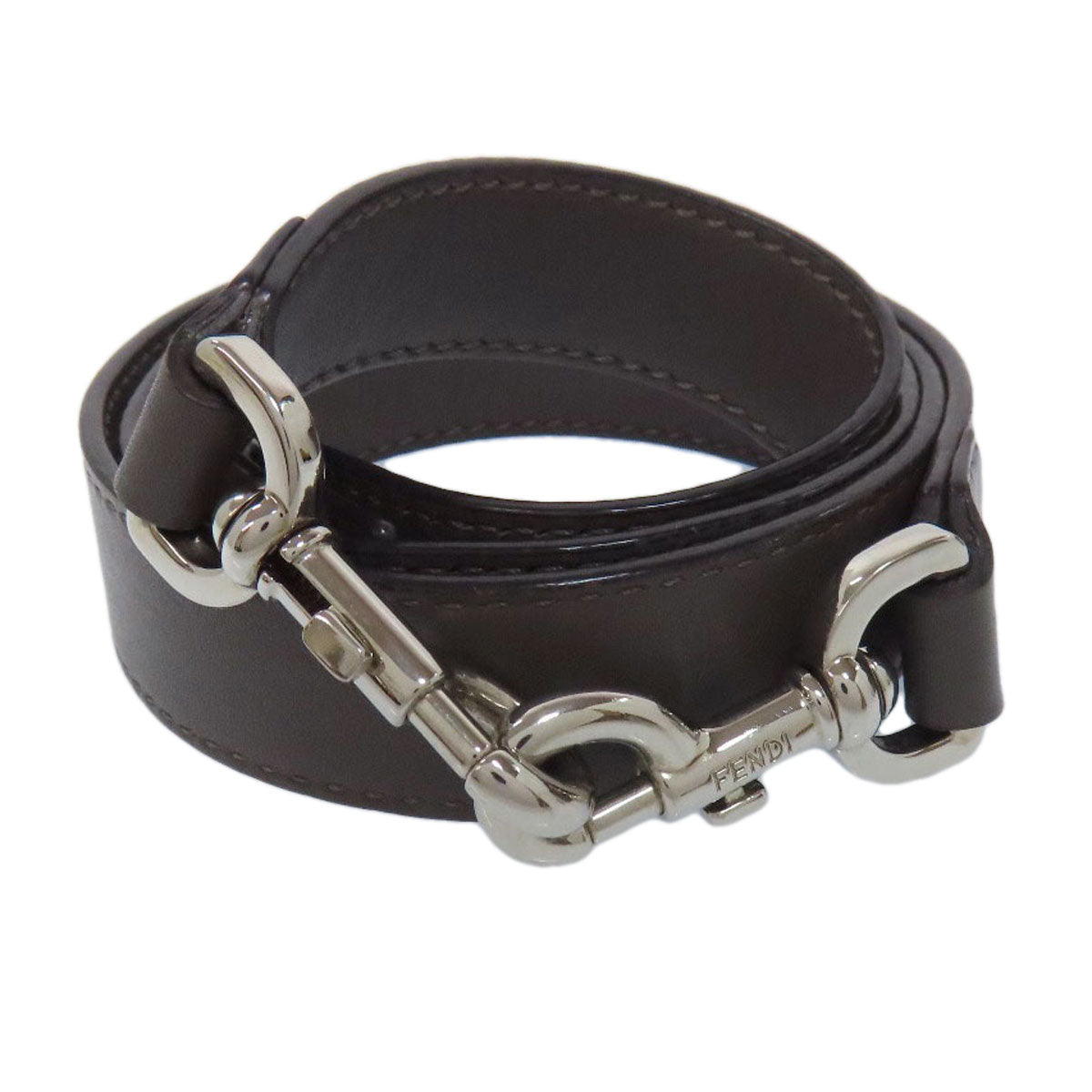 FENDI Handbag Calfskin gray By the Way Monster Charm 2WAY