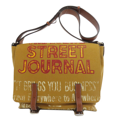 LOEWE Shoulder Bag canvas Brown Messenger bag