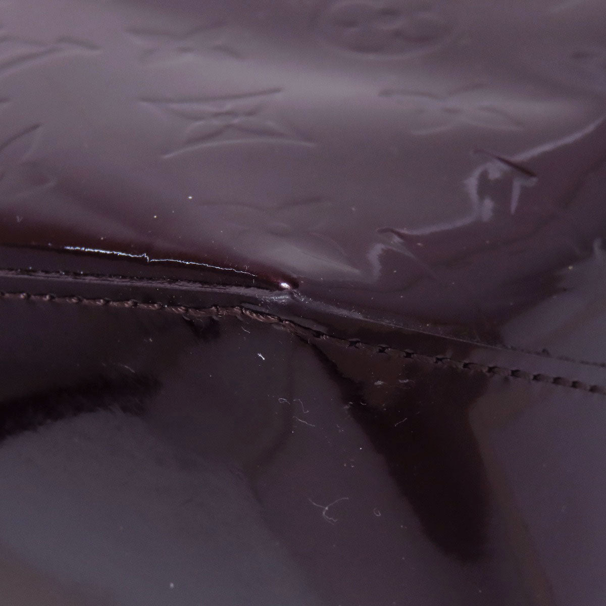 LOUIS VUITTON Handbag M93641 Vernis Red Wilsher PM