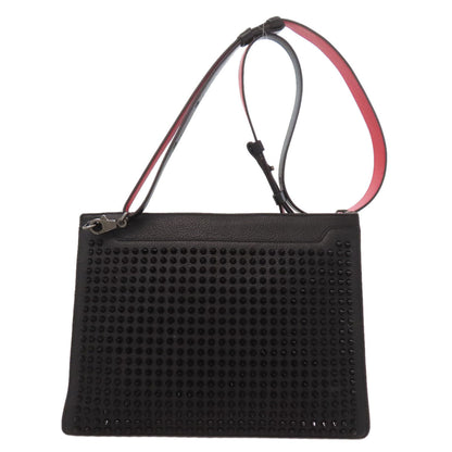 Christian Louboutin Shoulder Bag leather black Studs