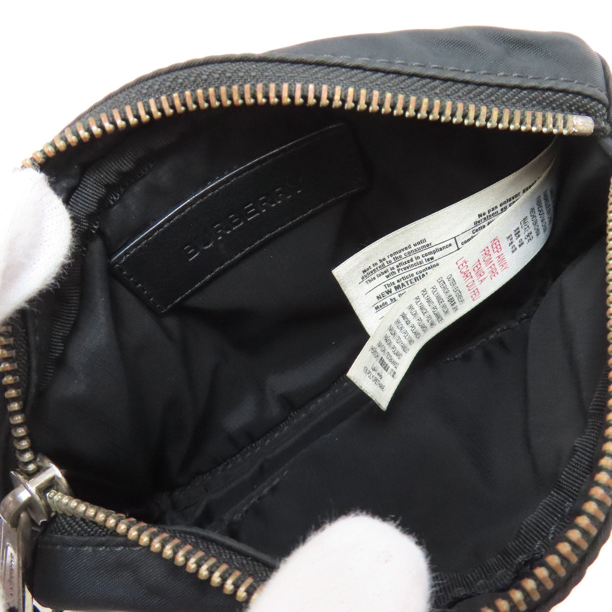 BURBERRY Hip bag Nylon black logo