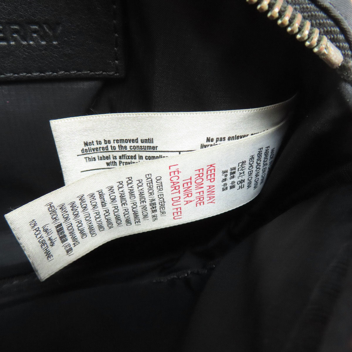 BURBERRY Hip bag Nylon black logo