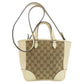 GUCCI Handbag 449241 canvas Brown GG outlet 2WAY