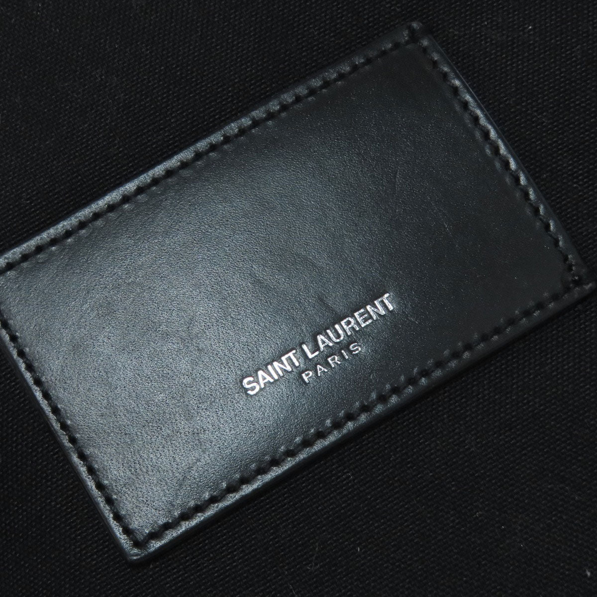 SAINT LAURENT Backpack Calfskin Silver Star motif