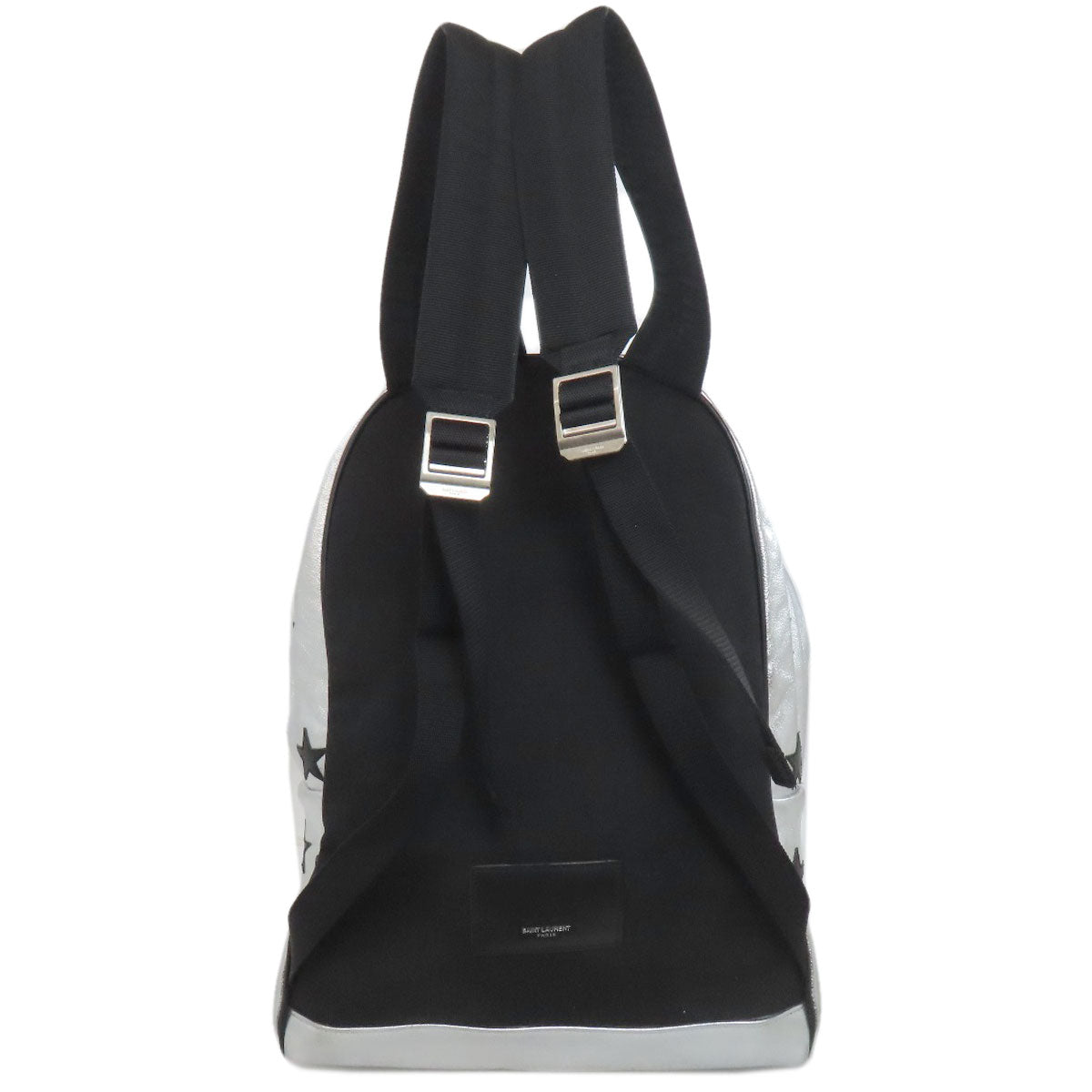 SAINT LAURENT Backpack Calfskin Silver Star motif