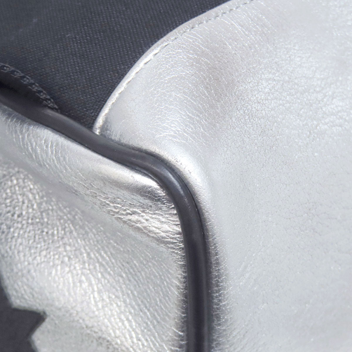 SAINT LAURENT Backpack Calfskin Silver Star motif