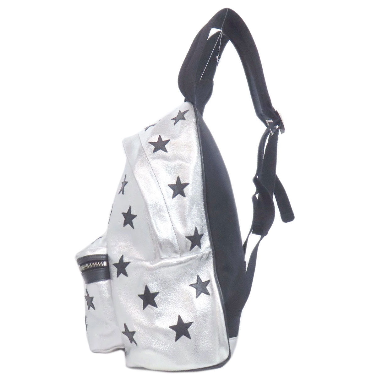 SAINT LAURENT Backpack Calfskin Silver Star motif