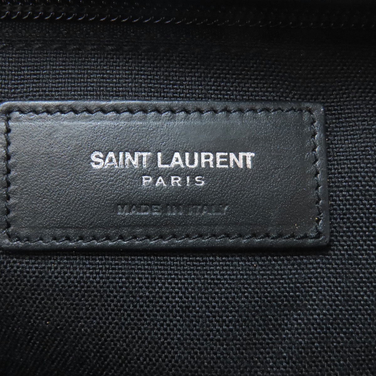 SAINT LAURENT Backpack Calfskin Silver Star motif