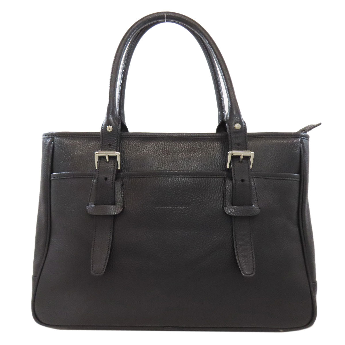 BURBERRY Tote Bag leather black logo