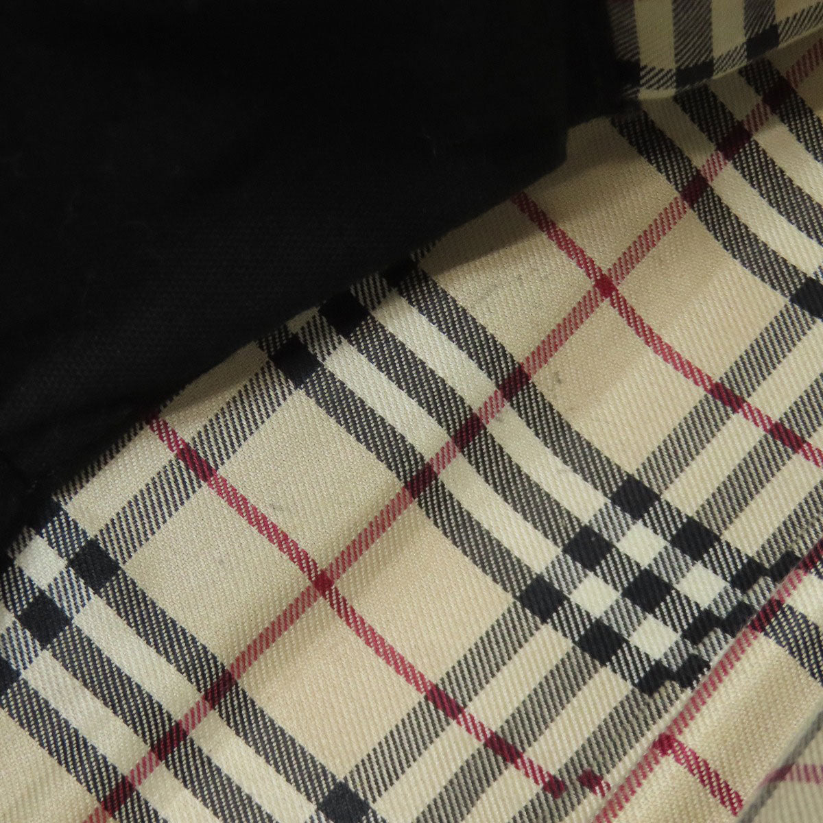 BURBERRY Tote Bag leather black logo