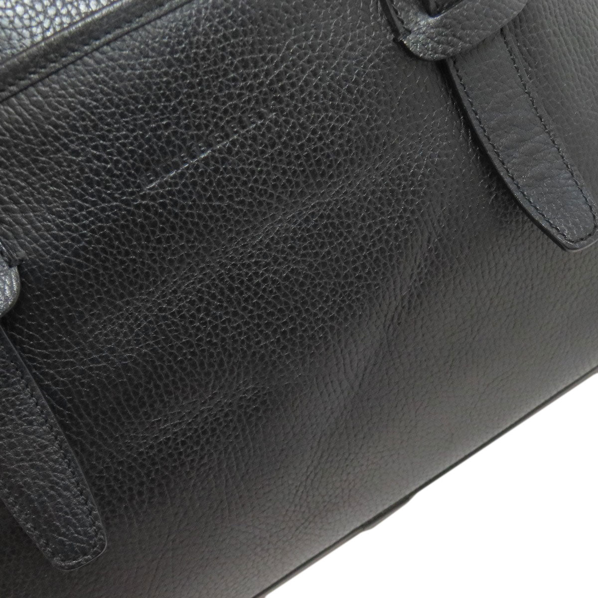 BURBERRY Tote Bag leather black logo