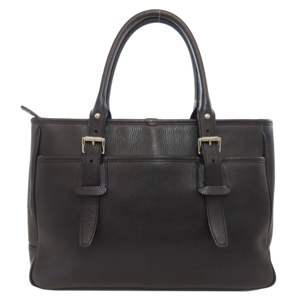 BURBERRY Tote Bag leather black logo