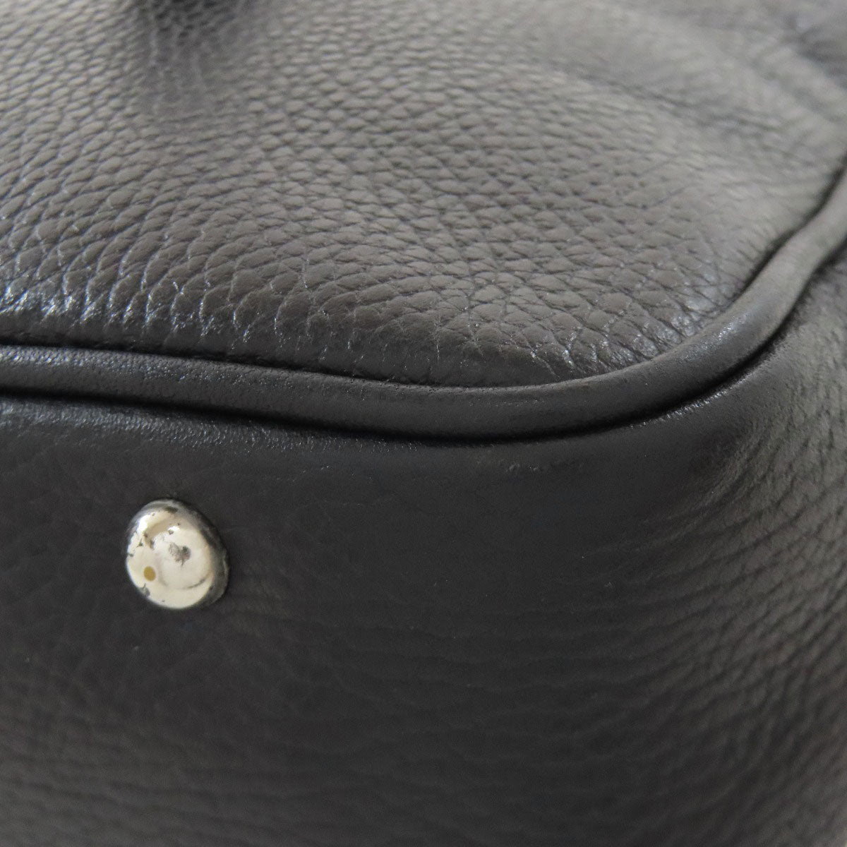 BURBERRY Tote Bag leather black logo