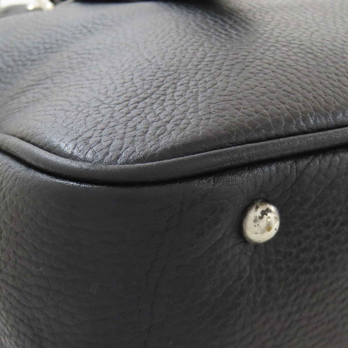 BURBERRY Tote Bag leather black logo