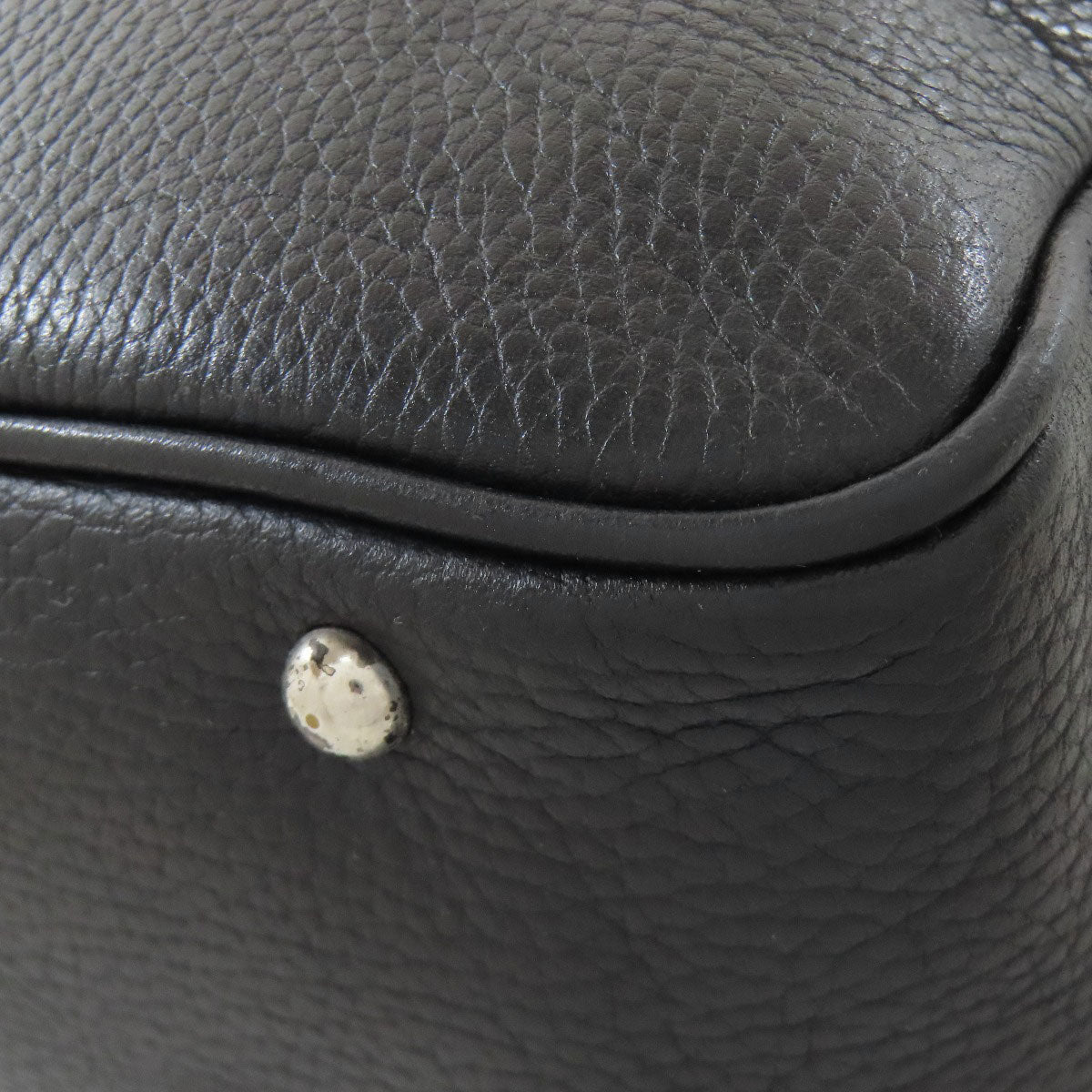 BURBERRY Tote Bag leather black logo