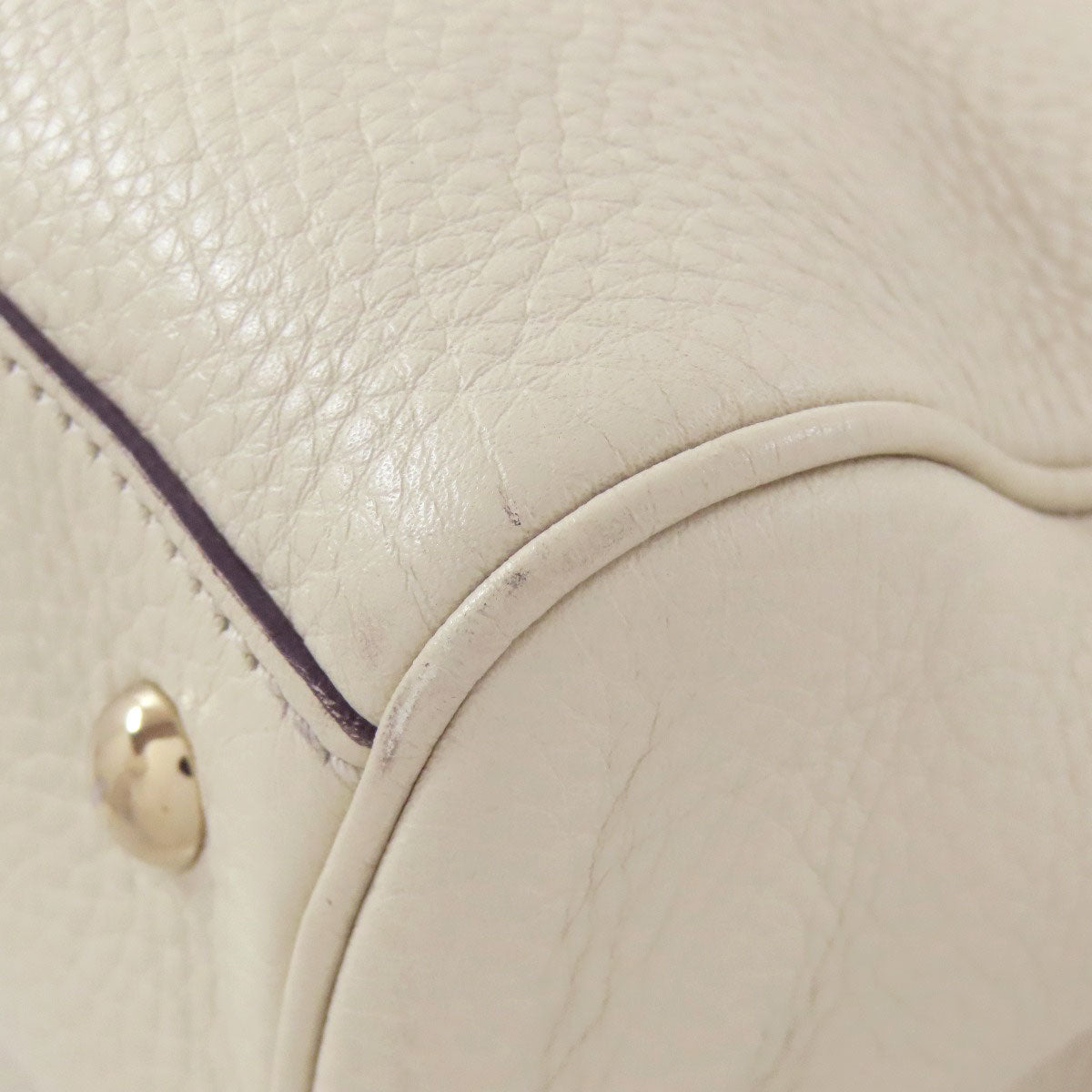 GUCCI Handbag 323660 Calfskin white Bamboo 2WAY