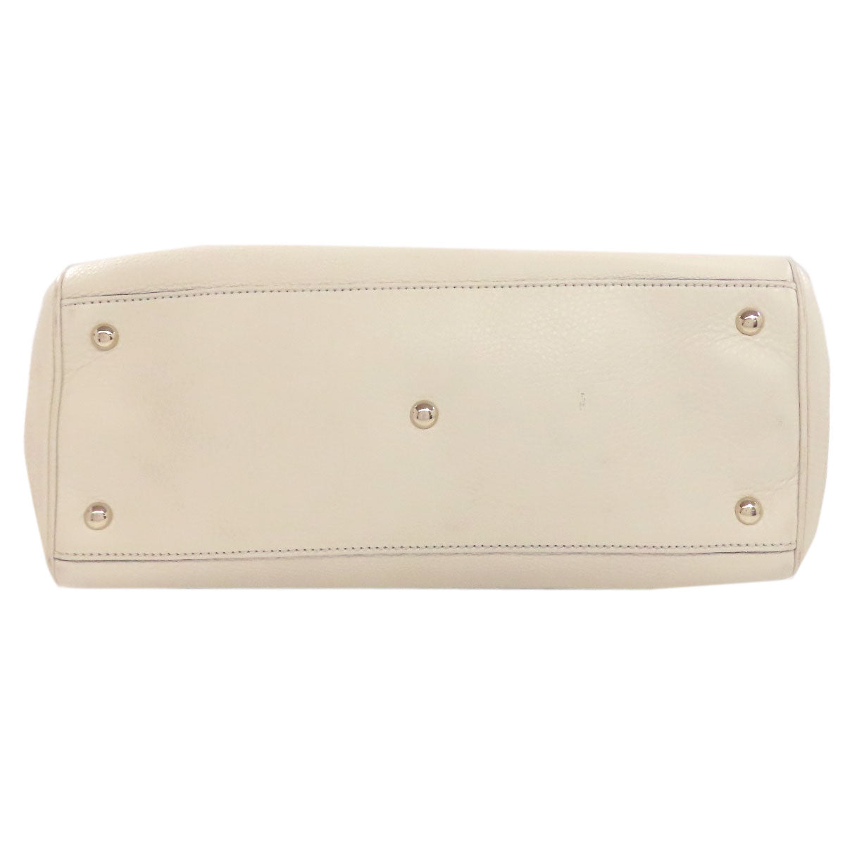 GUCCI Handbag 323660 Calfskin white Bamboo 2WAY