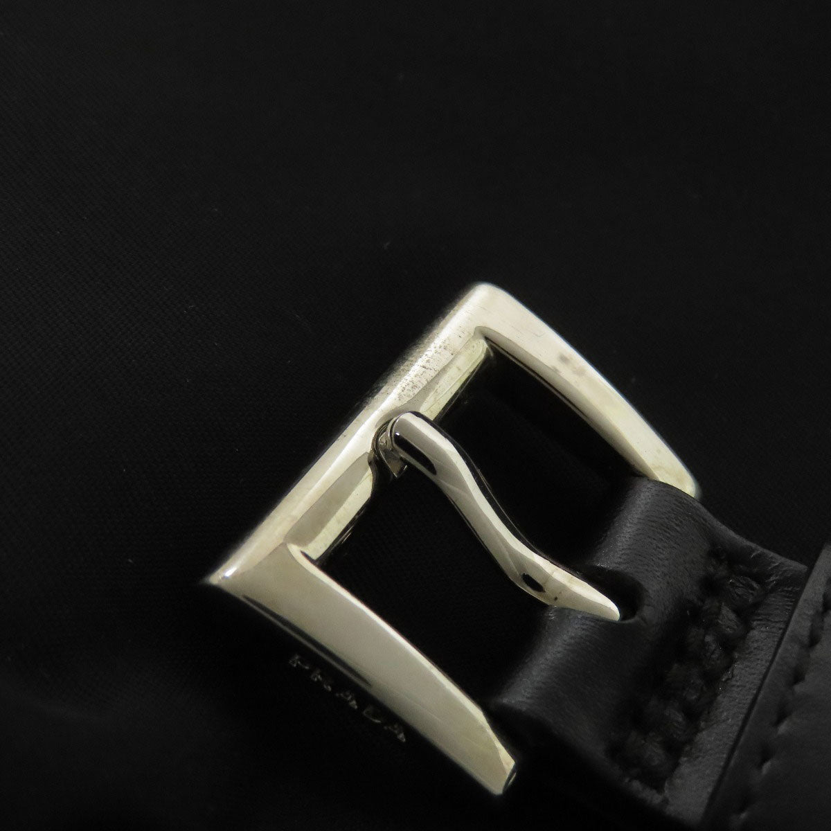 PRADA Shoulder Bag BT6671 Nylon black logoMetal