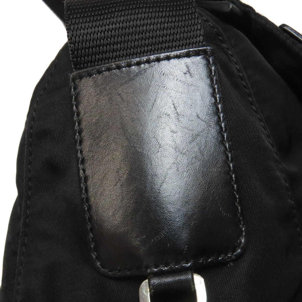 PRADA Shoulder Bag BT6671 Nylon black logoMetal