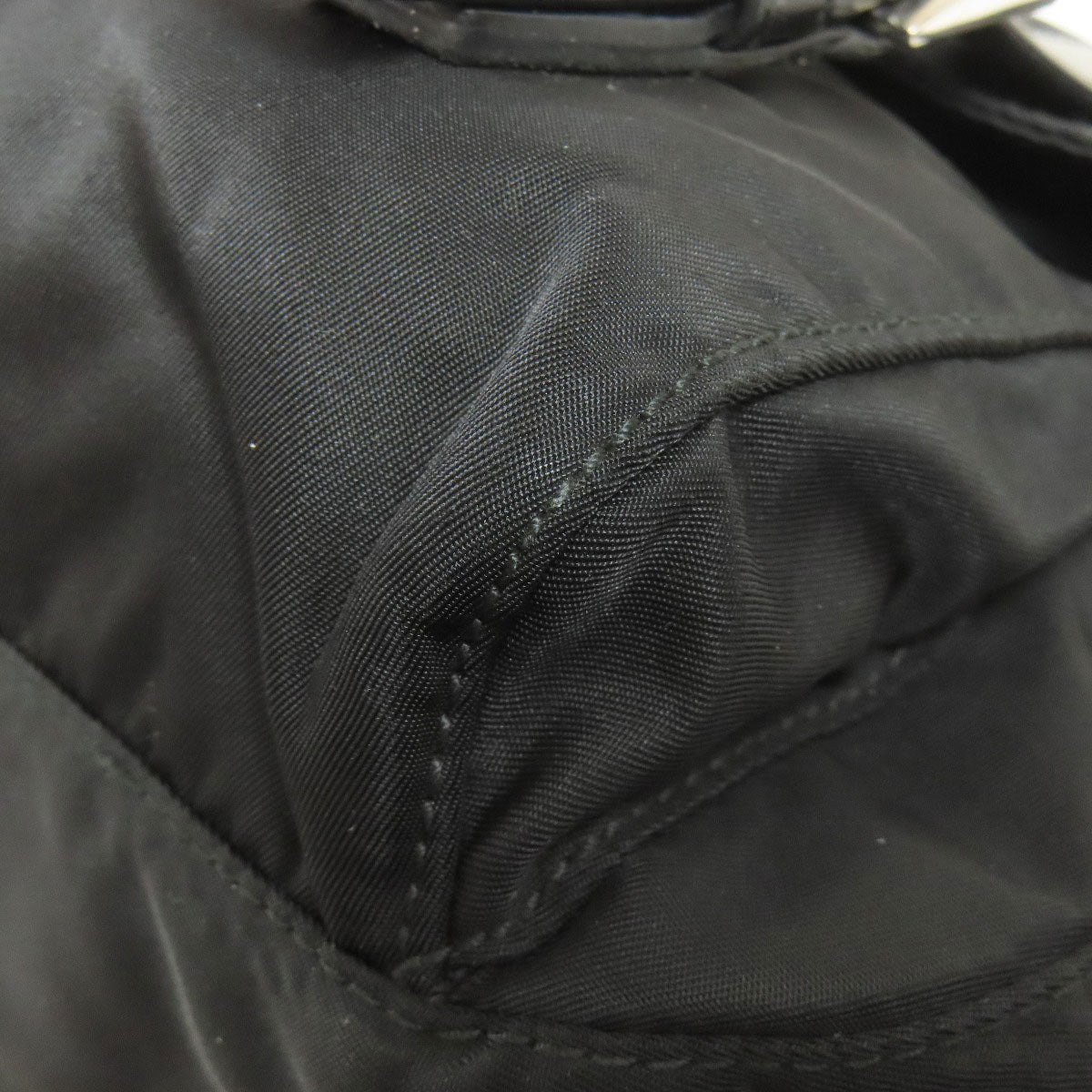 PRADA Shoulder Bag BT6671 Nylon black logoMetal