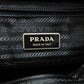 PRADA Shoulder Bag BT6671 Nylon black logoMetal