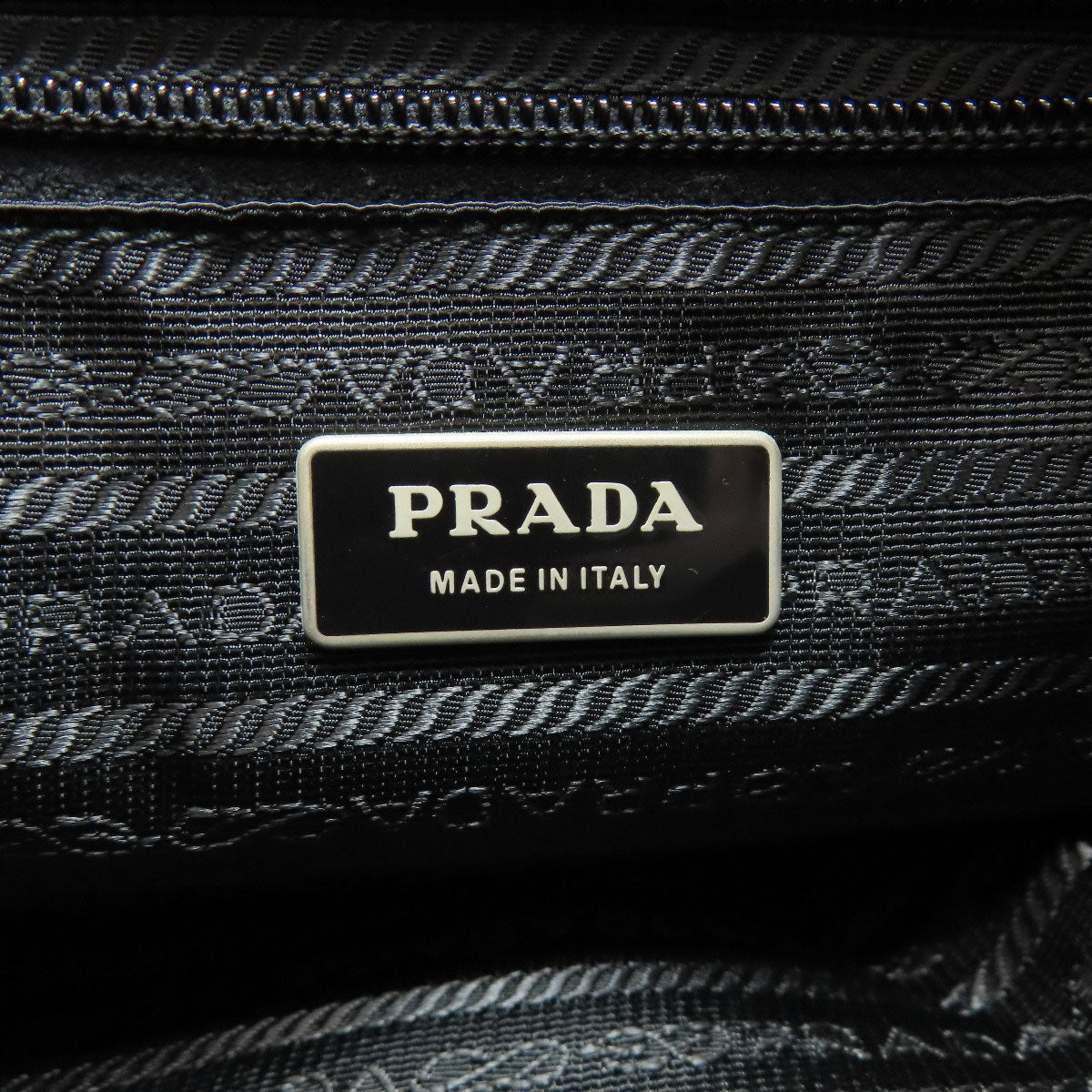 PRADA Shoulder Bag BT6671 Nylon black logoMetal