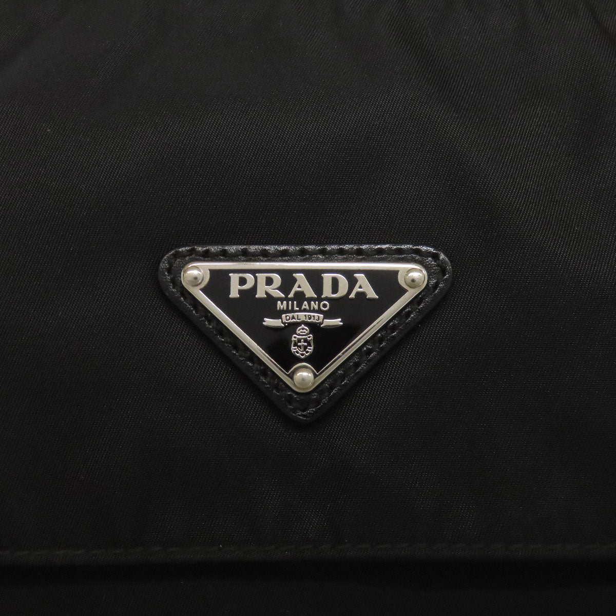 PRADA Shoulder Bag BT6671 Nylon black logoMetal