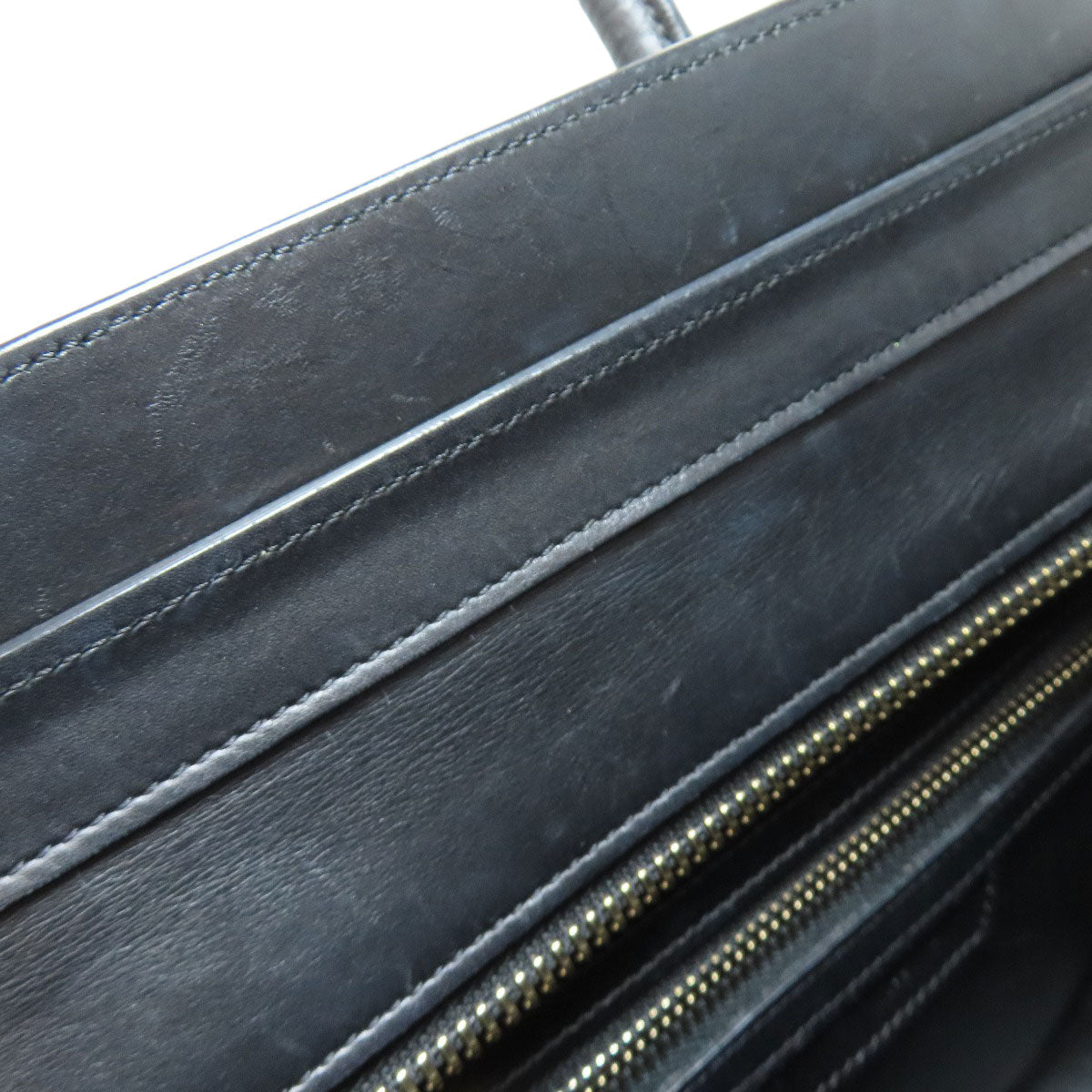 CELINE Handbag leather black Luggage micro