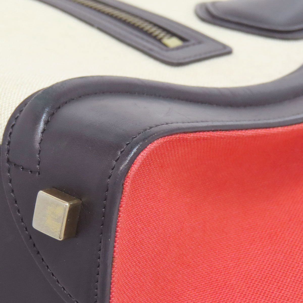 CELINE Handbag leather black Luggage micro